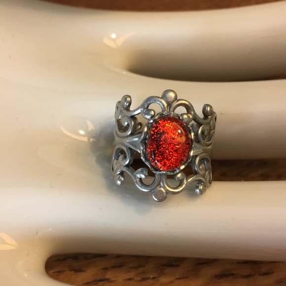 Handmade Fused Glass Ring - Picture 2 of 7